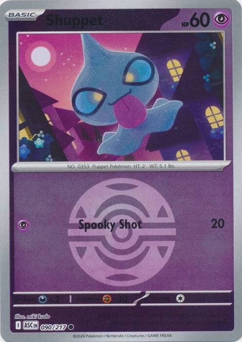Ascended Heroes Shuppet #090/217 Pokeball Reverse Holo